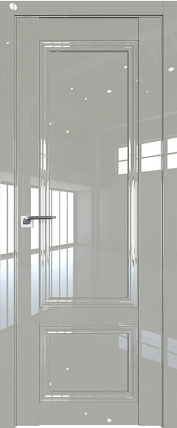 Межкомнатная дверь  PROFILDOORS, L 2.102L, массив + МДФ, глянец, 800*2000, Цвет: Галька люкс