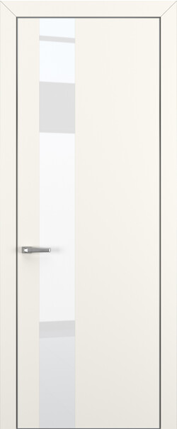 Межкомнатная дверь  Квалитет  К3, массив + МДФ, Полипропилен RENOLIT, 800*2000, Цвет: Молочный матовый, Lacobel White Pure