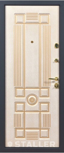 Входная дверь  Сталлер Тревизо, 860*2050, 93 мм, внутри мдф влагостойкий, покрытие Vinorit, цвет Белый