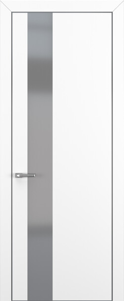 Межкомнатная дверь  Квалитет  К3, массив + МДФ, Полипропилен RENOLIT, 800*2000, Цвет: Белый матовый, Matelac Silver Grey