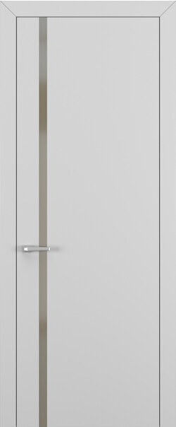 Межкомнатная дверь  Квалитет  К1, массив + МДФ, Полипропилен RENOLIT, 800*2000, Цвет: Матовый Серый, Matelac Silver Bronze