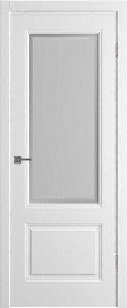 Межкомнатная дверь  Winter Норра 2 ДО, массив + МДФ, эмаль, 800*2000, Цвет: Белая эмаль, мателюкс матовое с рисунком