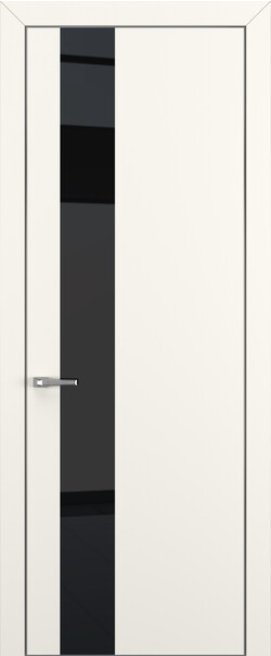 Межкомнатная дверь  Квалитет  К3, массив + МДФ, Полипропилен RENOLIT, 800*2000, Цвет: Молочный матовый, Lacobel Black Classic