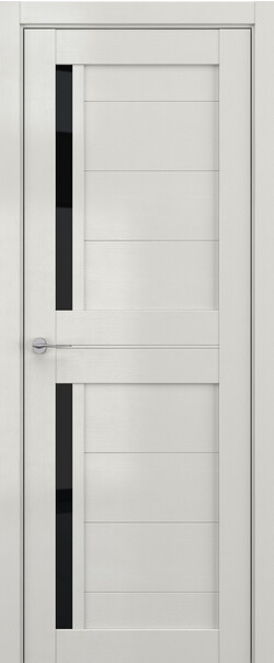 Межкомнатная дверь  DEFORM V V17, массив + МДФ, экошпон на основе ПВХ, 800*2000, Цвет: Крем вуд, Lacobel черный лак