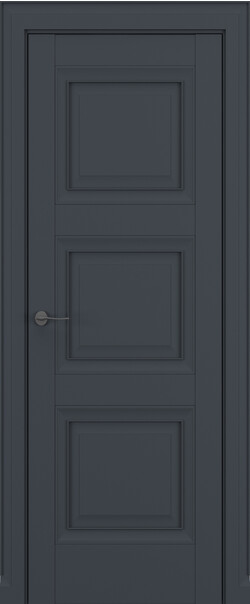 Межкомнатная дверь  Classic Baguette Гранд ДГ Baguette B1, массив + МДФ, Полипропилен RENOLIT, 800*2000, Цвет: Графит Премьер Мат, нет