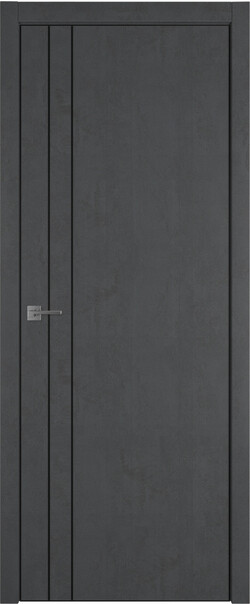 Межкомнатная дверь  Urban  2 V, МДФ + ХДФ, экошпон (полипропилен), 800*2000, Цвет: Jet loft, нет