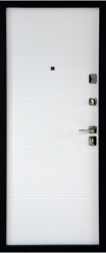 Входная дверь  Сталлер TR 12, 860*2050, 90 мм, внутри мдф 8мм, покрытие пвх, цвет ZB Белый