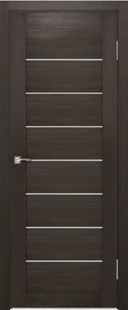 Межкомнатная дверь  Portas 21S(р), массив + МДФ, экошпон на основе ПВХ, 800*2000, Цвет: Орех шоколад, мателюкс матовое