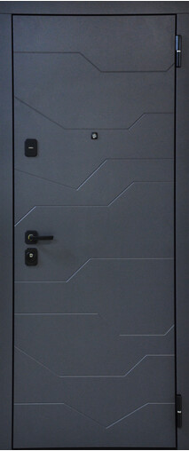Входная дверь  Сталлер TR 10, 860*2050, 90 мм, снаружи мдф 8мм, покрытие пвх, Цвет ZB 856-2 Грей