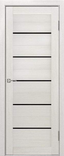 Межкомнатная дверь  Portas 22S(р), массив + МДФ, экошпон на основе ПВХ, 800*2000, Цвет: Французский дуб, Lacobel черный лак