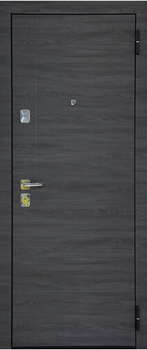 Входная дверь  Сталлер TR 12, 860*2050, 90 мм, снаружи мдф 8мм, покрытие пвх, Цвет Дуб мадейра
