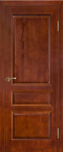 Межкомнатная дверь  Массив сосны Модель №5 пмц ДГ, массив сосны, лак, 800*2000, Цвет: Коньяк, нет