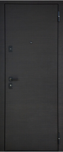 Входная дверь  Сталлер TR 15, 860*2050, 90 мм, снаружи мдф 8мм, покрытие пвх, Цвет Венге черный